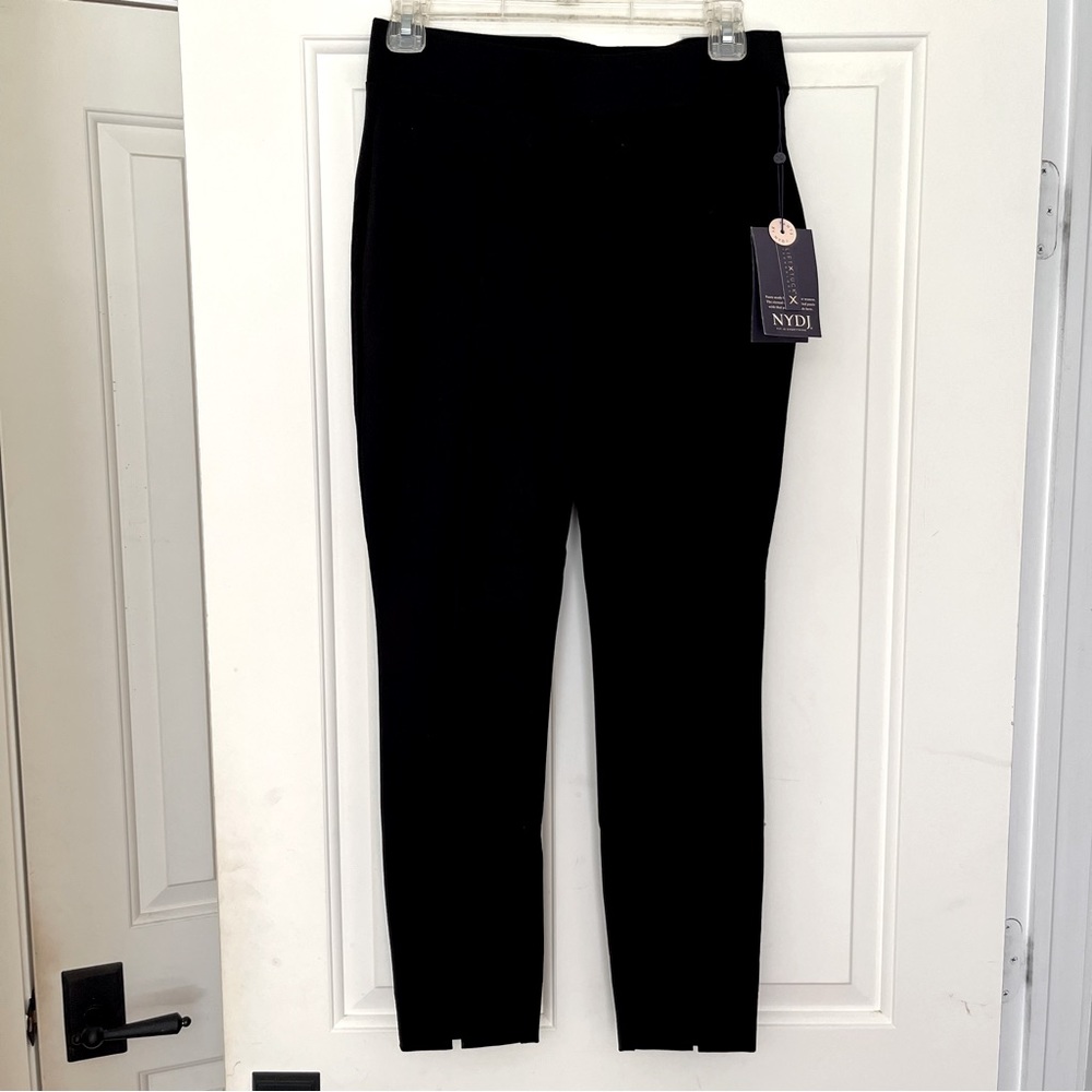 NYDJ Pull On Ponte Pants With Slit 0